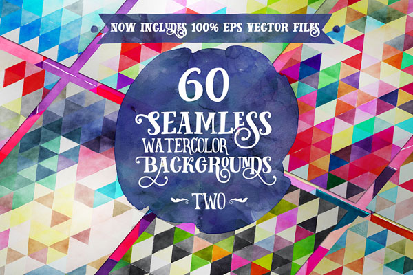 60 Seamless Watercolor Backgrounds