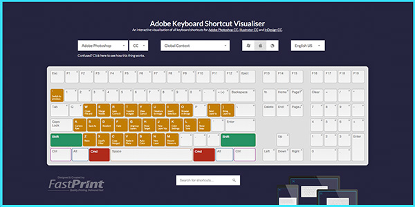 Adobe Keyboard Shortcut Mapper