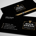 Post thumbnail of Free Vintage Black Business Card PSD Template