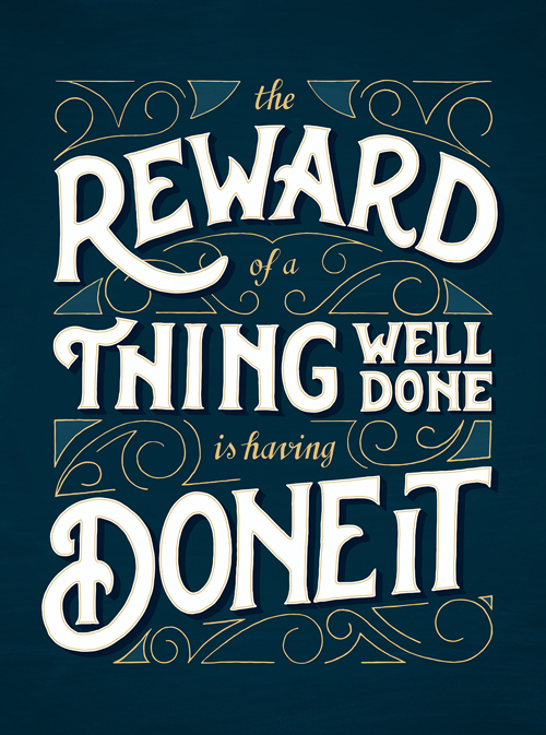 The Reward of a thing by Papaya - Creative Atelier