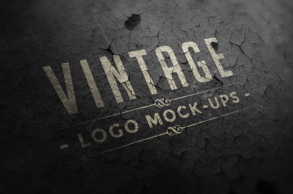 12 Vintage Logo Mock-ups