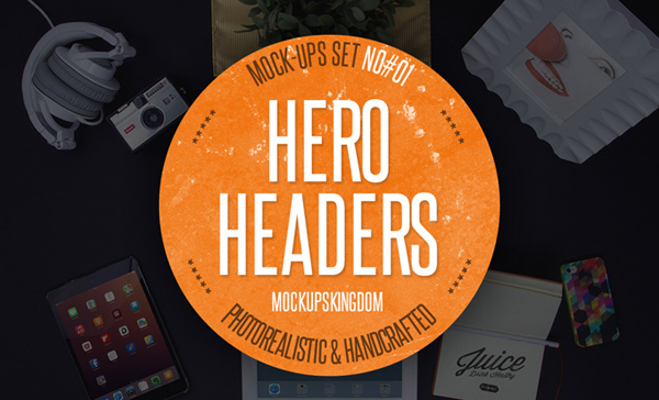 Hero Headers Mock-ups