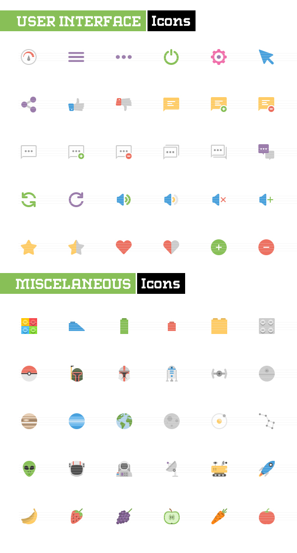 UI Flat icons