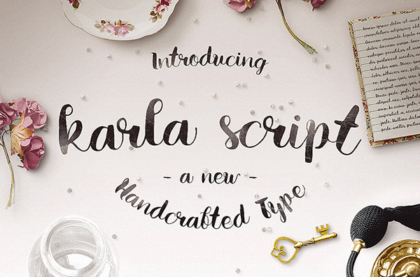 Amazing new hand crafted Font - Karla