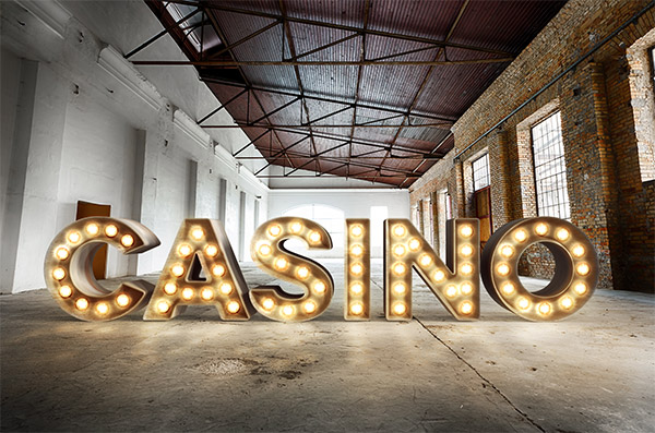 Realistic 3D Casino Style Bulb Sign Photoshop Tutorial