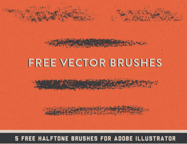 Halftone Vector Brushes for Adobe Illustrator CS6 and CC