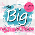 Post thumbnail of The Big 50 Font Bundle