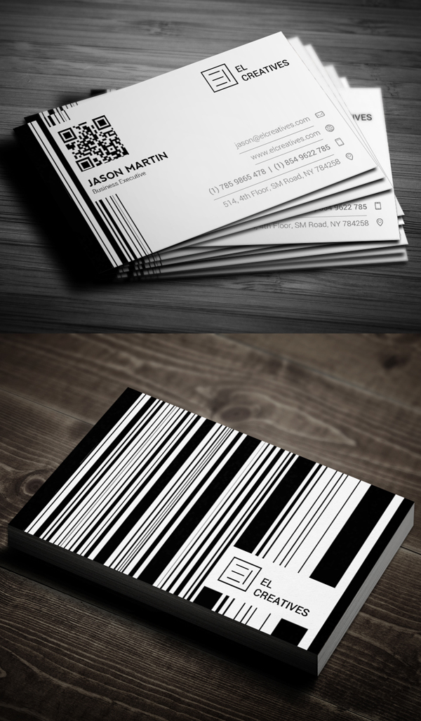 Creative Bar code Business Card