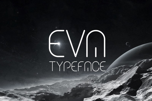 Eva is a modern, stylish and futuristic font