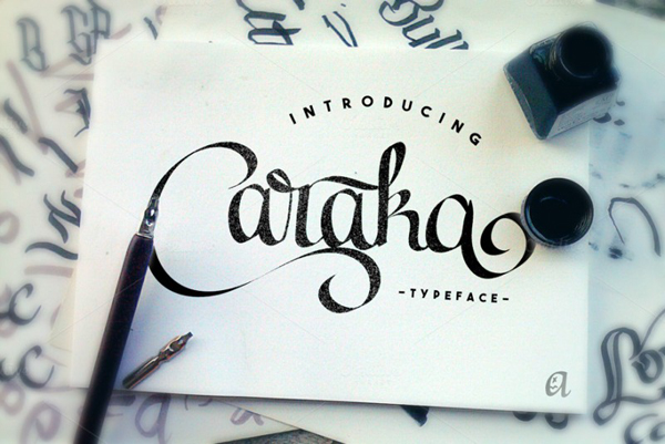 Caraka is a new font by Arkara