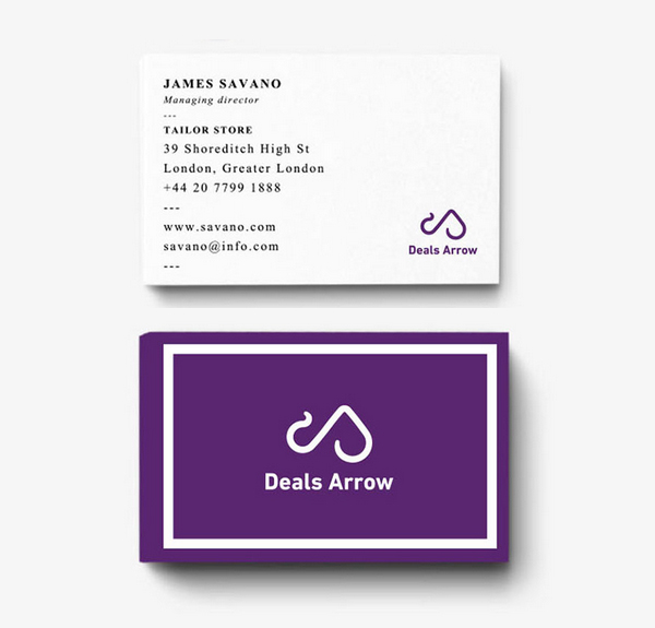 Deals Arrow-Brand Identity Business Card