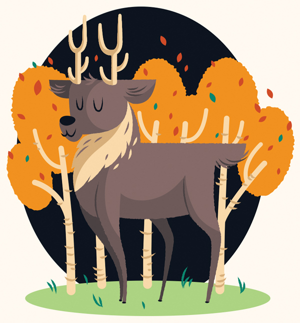 Create a Cute Deer Illustration in Adobe Illustrator