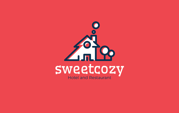 Sweetcozy Hotel & Restaurant Logoby HevnGrafix Design