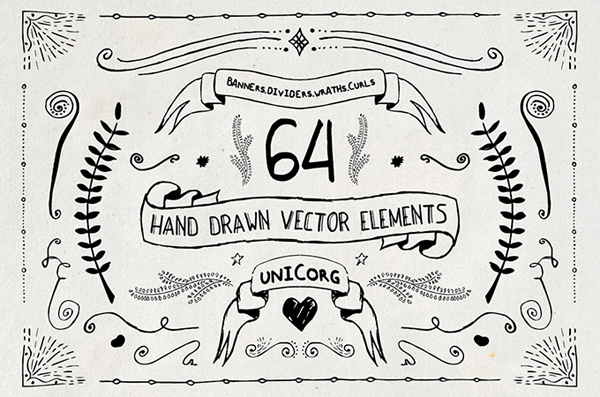 Hand Drawn Vector Elements