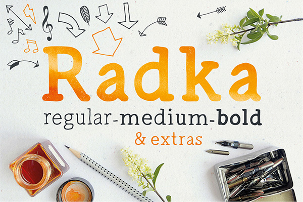 Radka is a tidy and elegant serif typeface
