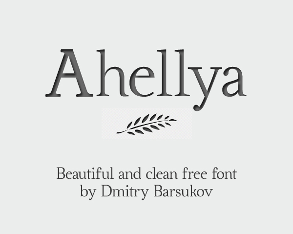 Ahellya free fonts