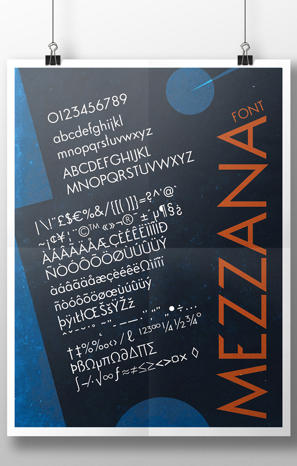 Mezzana free fonts