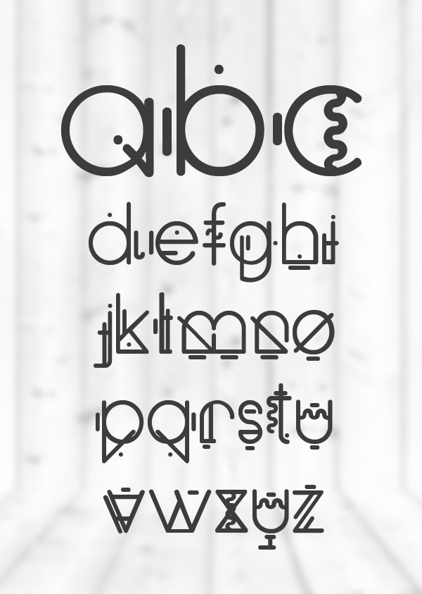 Oko font letters