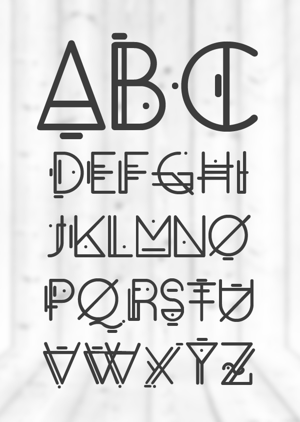 Oko rounded font letters and numbers