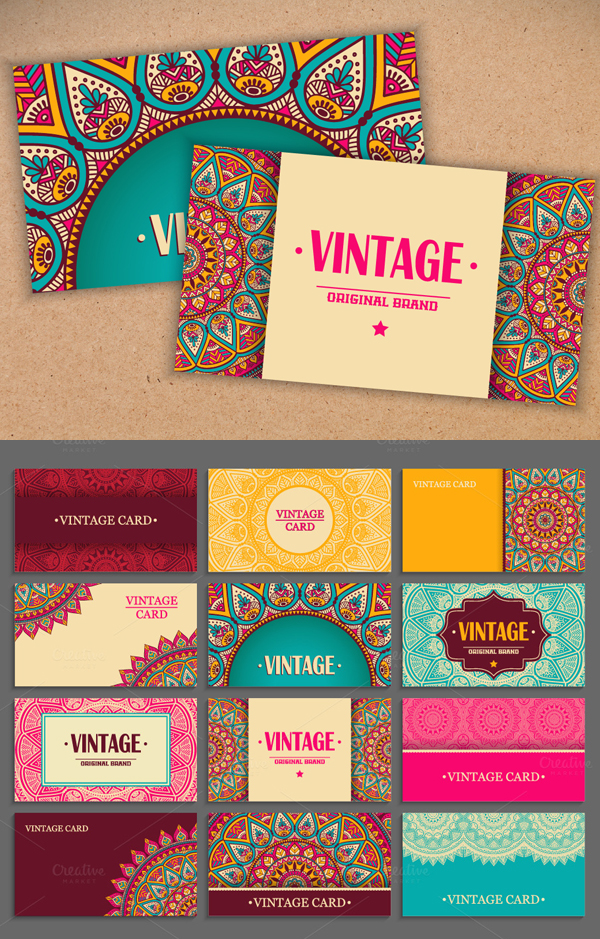 Business Card in Ethnic Design