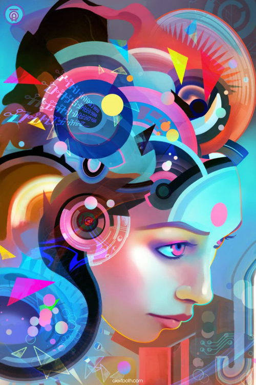 Amazing Mix Digital Illustrations by Alex Tooth