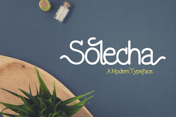 Solecha Rough is a monoline typeface with a customible style