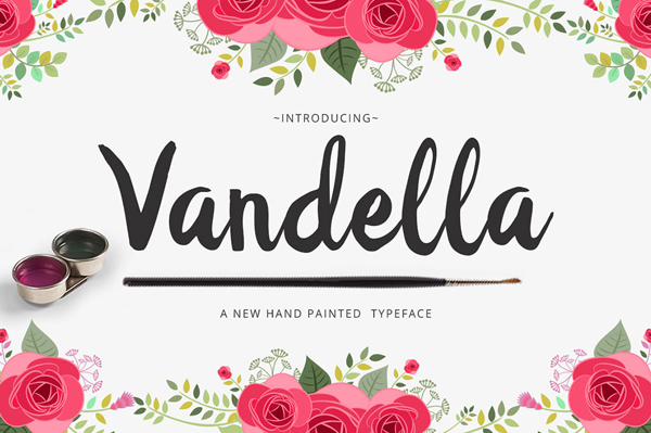 Vandella typeface is a hand-inked, ‘semi-script’ font