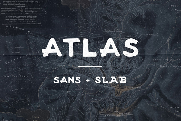 Atlas - A handmade sans and serif font 