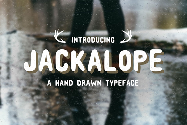 Jackalope is a hand drawn sans-serif font