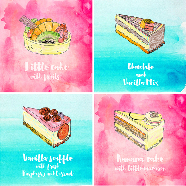 Free Hand drawn Vector Pastry Illustration