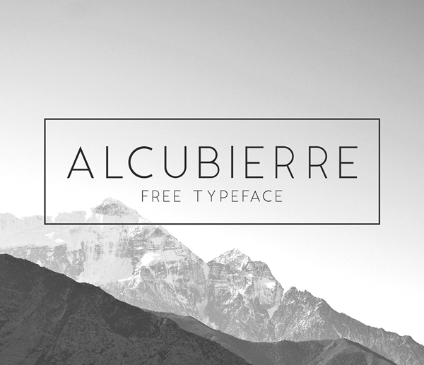 Alcubierre free font