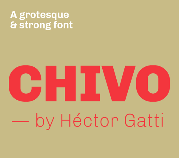 Chivo free font