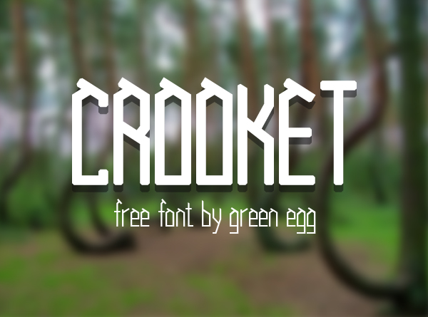 Crooked free font