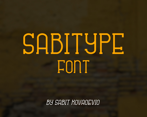 Sabitype free font