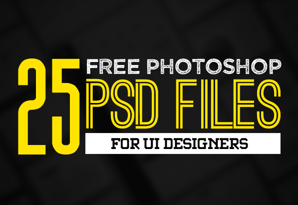 25 New Photoshop Free PSD Files for Graphic Designers