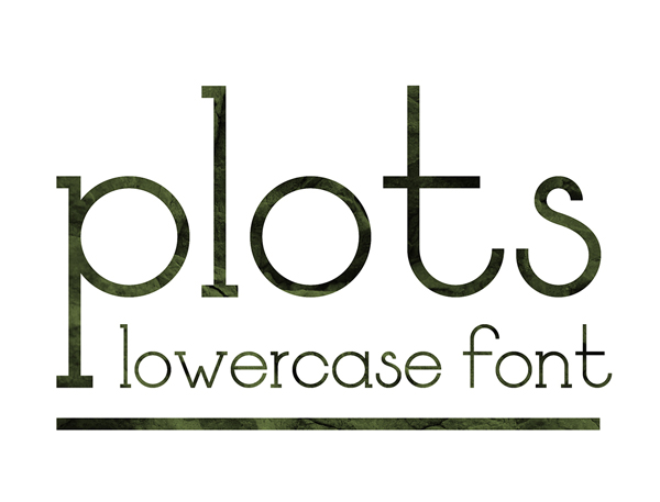plots free font