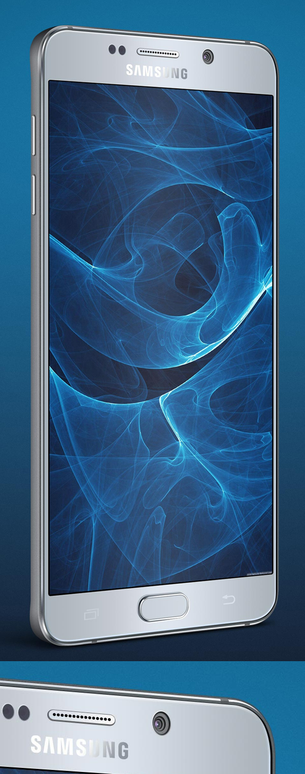 Free Samsung Galaxy Note 5 Angle Mockup