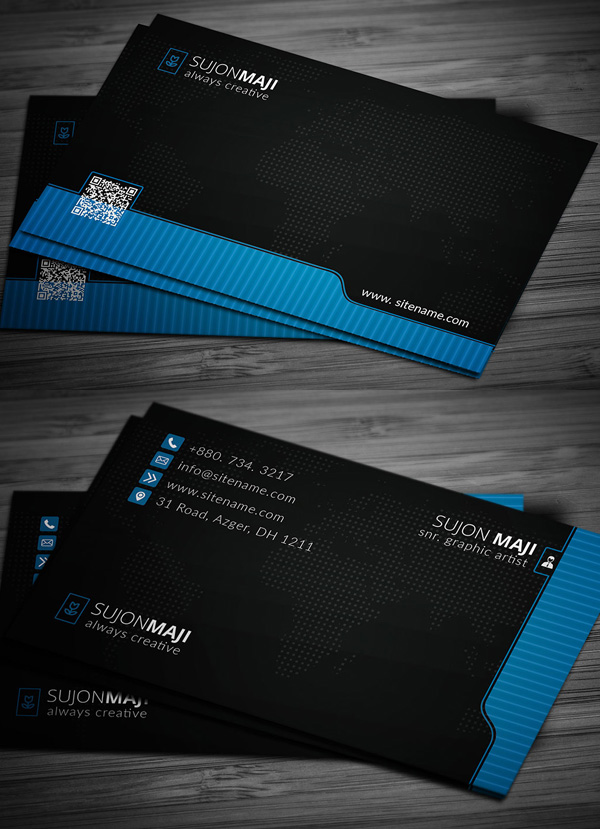 Pro & Black Business Card Template
