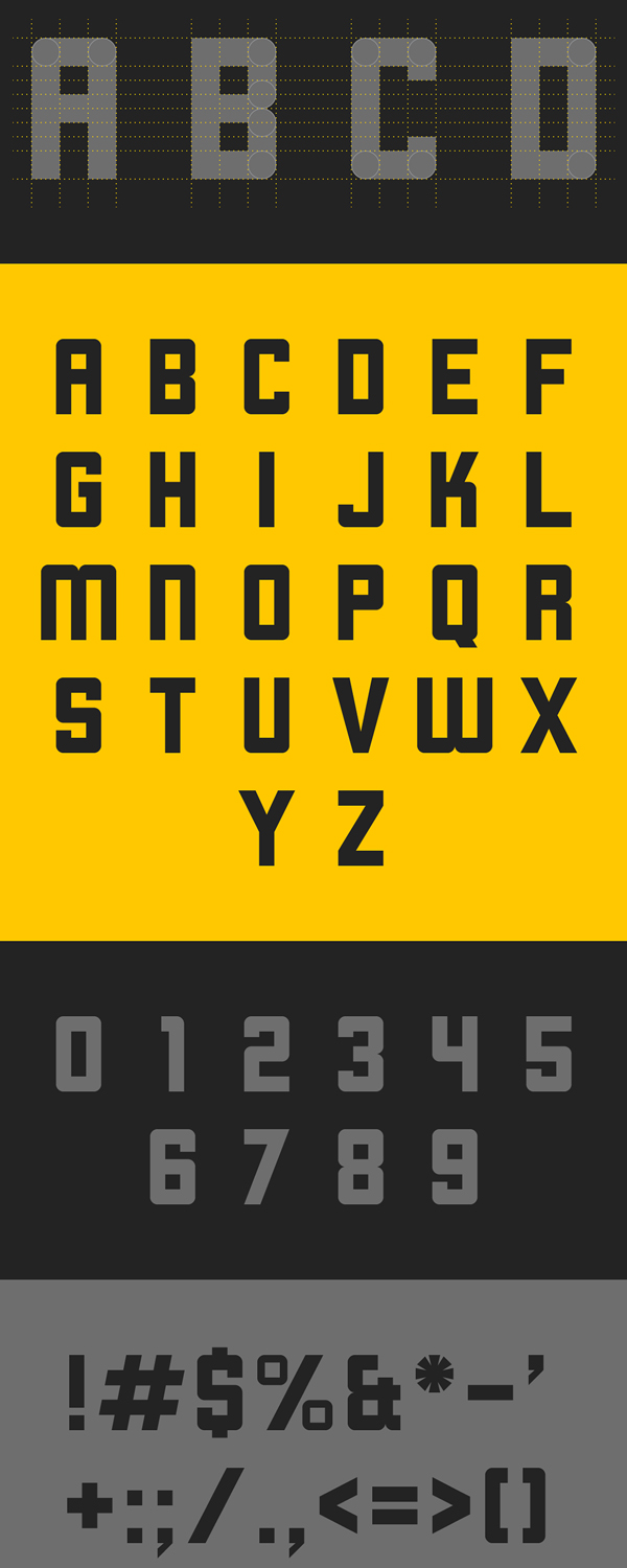 Cornerstone Font Letters and Numbers