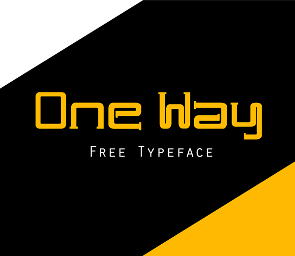 One Way Free Font