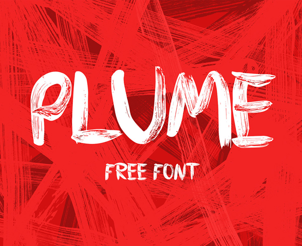 PLUME Free Brush Font