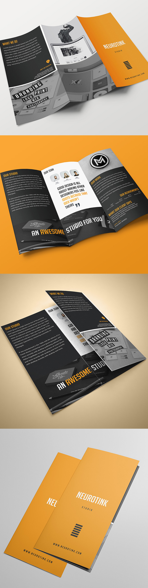 Agency Tri-fold Brochure Template