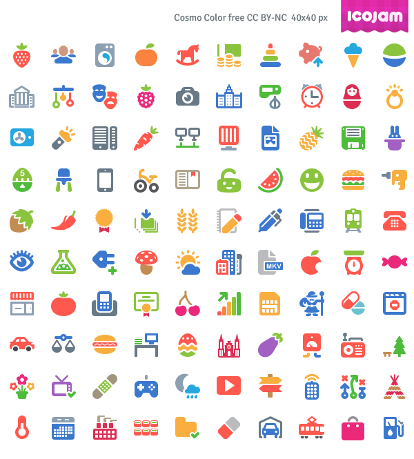 Free Cosmo Color Vector Icons (AI, PSD) - 100 Icons