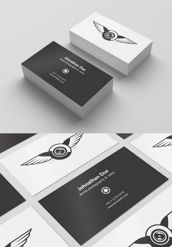 Free PSD Business Card Template and Mockup Design