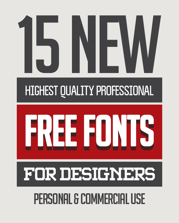 15 Freshest Free Fonts for Designers