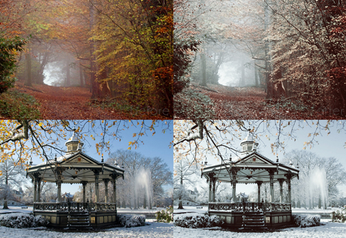 Free Photoshop Winter breeze Actions