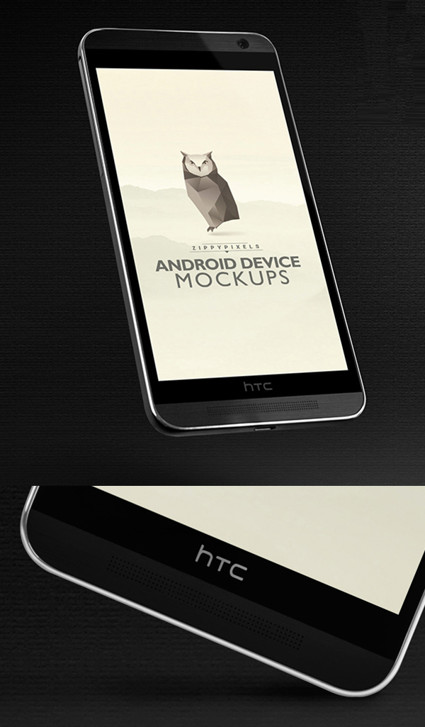 Free Android Mockups - HTC ONE M8