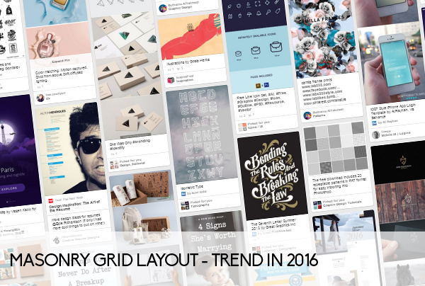 Masonry Grid Layout - trend in 2016