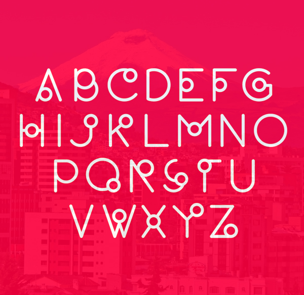 Quito Font Letters and Numbers