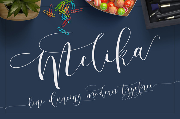 Melika is a stunning script font